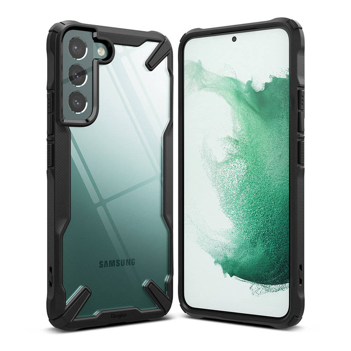 Ringke Fusion X cover blindata con cornice per Samsung Galaxy S22+ (S22 Plus) nera