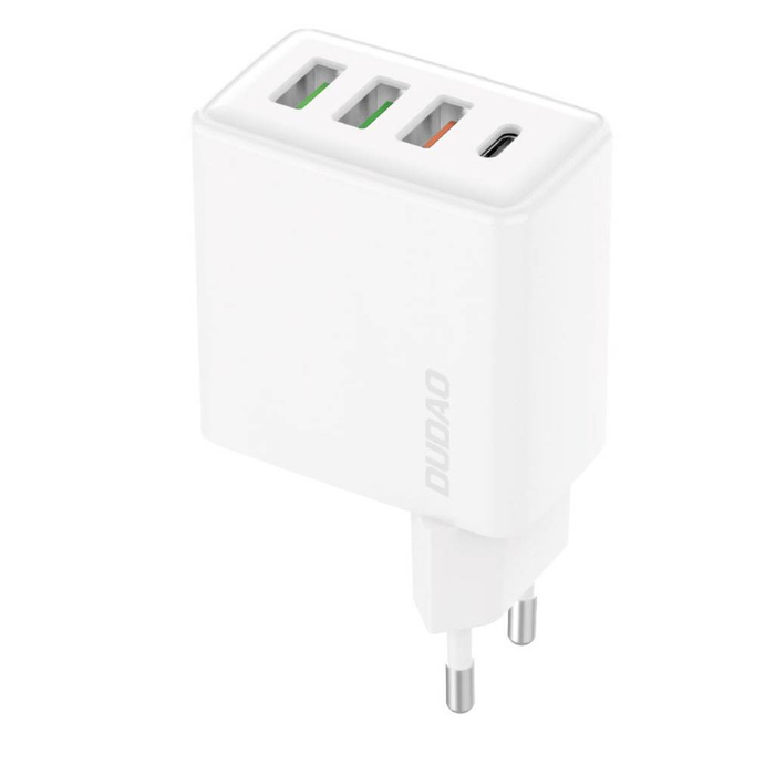 Dudao vysokorychlostní nabíječka 3x USB / 1x USB Type C 20W, PD, QC 3.0 bílá (A5H)