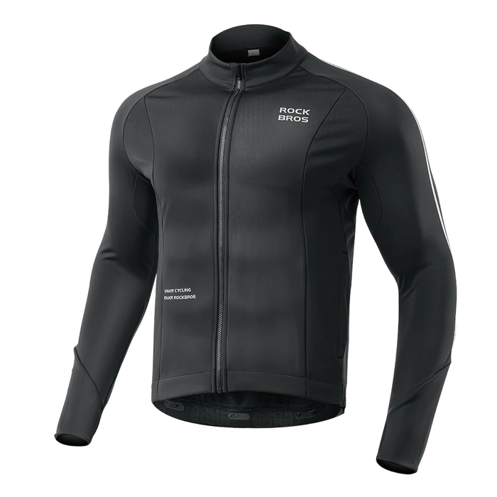 Rockbros 15400002004 long sleeve cycling jersey autumn/winter XL - black