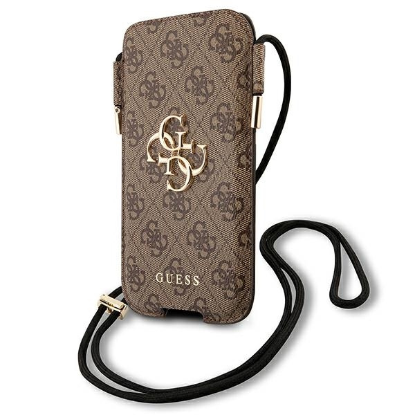 Guess Mobile phone bag GUHCP12L4GPSBR 6.7 "brown / brown 4G Metal Logo