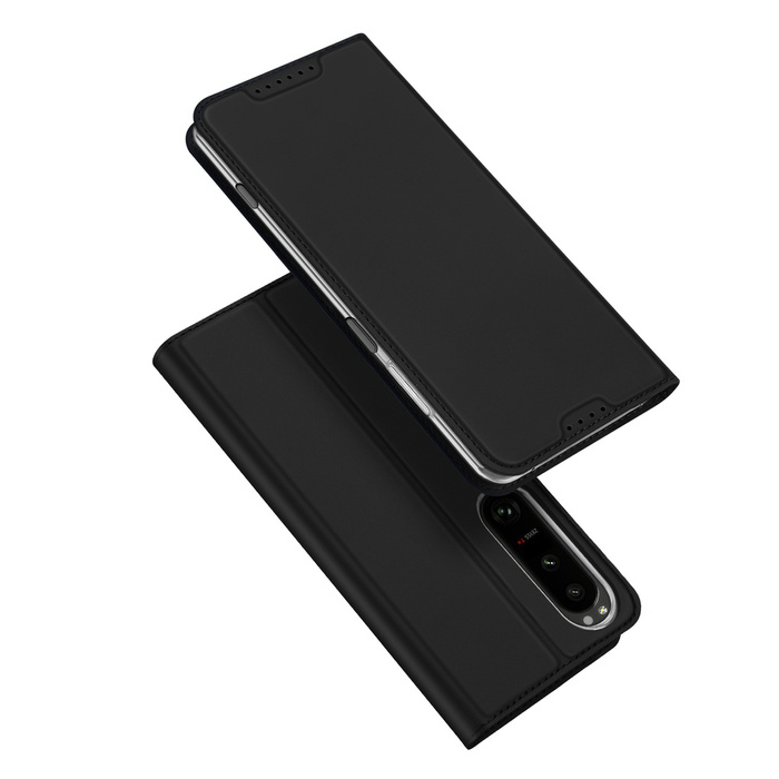 Dux Ducis Skin Pro Case for Sony Xperia 1 V Flip Card Wallet Stand Black