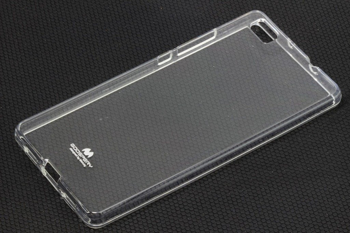 Pouzdro MERCURY Jelly Case Huawei P8 Lite Transparentní silikonový kryt