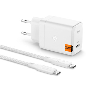 Cargador Spigen ARCSTATION PRO GAN-651 CARGADOR DE RED DE 1 PUERTO 65W + CABLE TIPO-C BLANCO