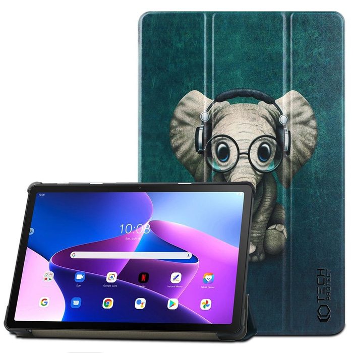 TECH-PROTECT SMARTCase LENOVO TAB M10 PLUS 10.6 3RD GEN HAPPY ELEPHANT