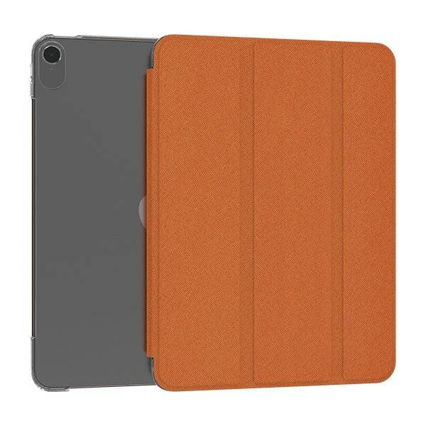 Kingxbar Business Series magnetické pouzdro Smart Cover Sleep na iPad Air 2020/2022 oranžové