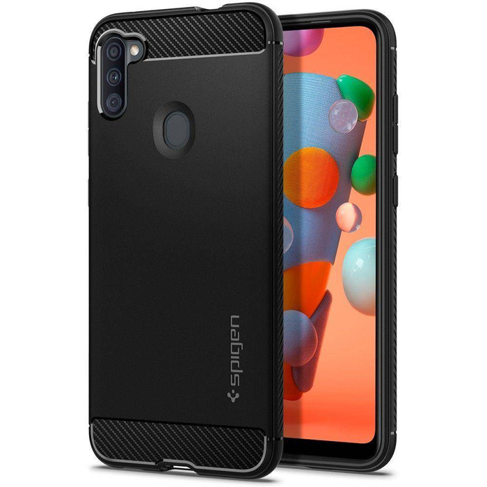 Pouzdro SPIGEN Rugged Armor Galaxy A11 Matte Black Černé pouzdro