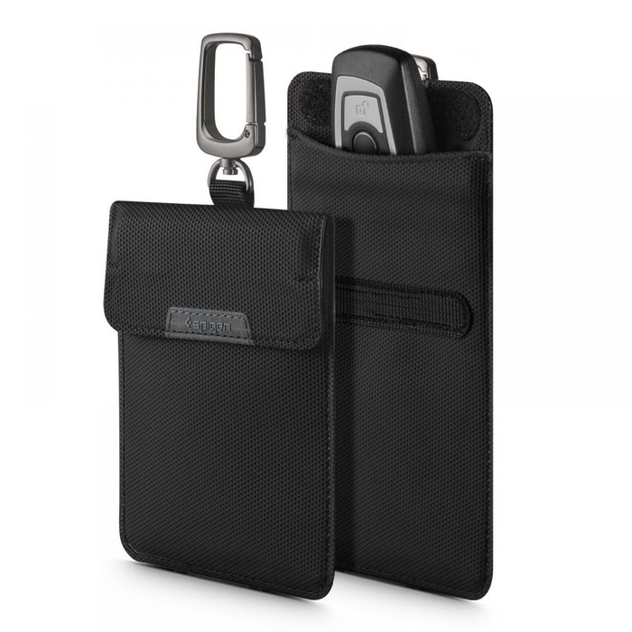 Faraday SPIGEN Pouch Keyless Rfid Signal Blocker Fekete