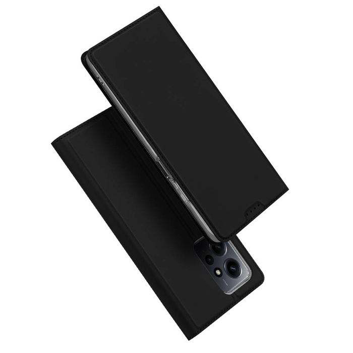 Dux Ducis Skin Pro Hülle für Xiaomi Redmi Note 12 Flip Card Wallet Stand Schwarz