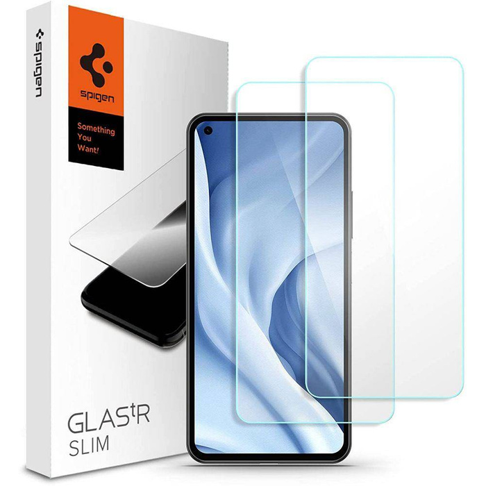 Glass Spigen Glas.Tr Slim 2-Pack Xiaomi Mi 11 Lite / Mi 11 Lite 5G