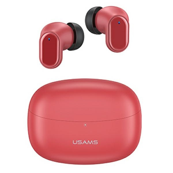 USAMS Headphones Bluetooth 5.1 TWS BH series wireless red/red BHUBH03