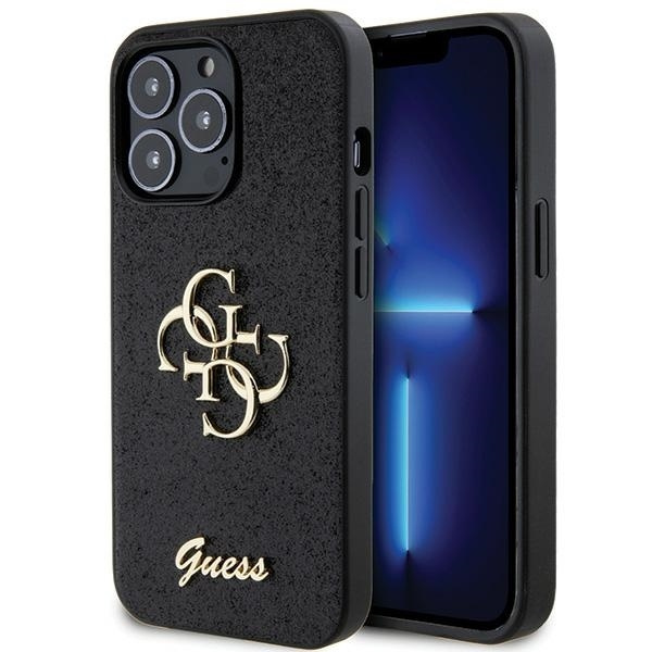 Guess GUHCP13LHG4SGK iPhone 13 Pro / 13 6.1" black/black hardcase Glitter Script Big 4G