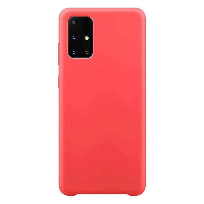 Silicone Case Soft Flexible Rubber Cover for Samsung Galaxy S21+ 5G (S21 Plus 5G) red