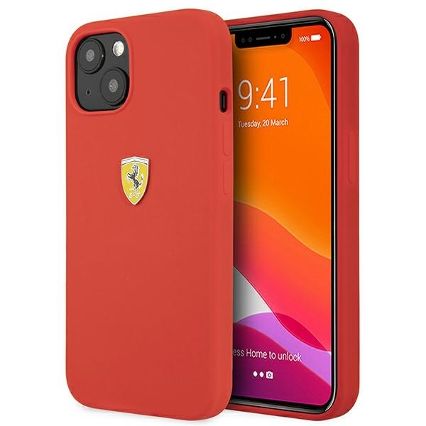 Case FERRARI Apple iPhone 13 Mini Silicone Red Hardcase