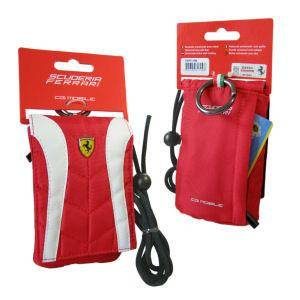 BOLSA DE CUELLO FERRARI ROJO BLANCO