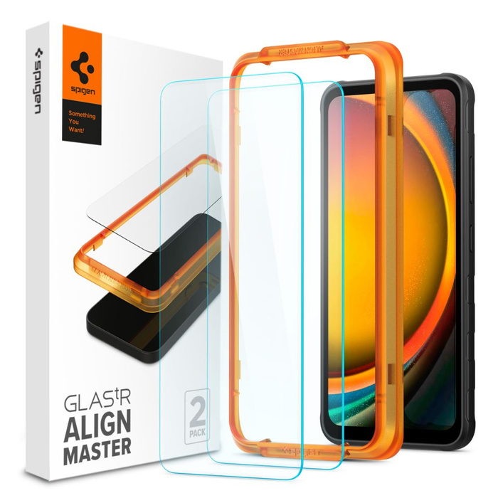 Tempered Glass Spigen Alm Glas.tr 2-pack Galaxy Xcover 7 Clear