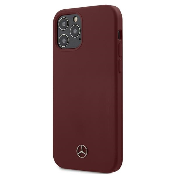 Mercedes MEHCP12MSILRE iPhone 12/12 Pro 6.1 "rot / rote Hardcase-Silikonlinie