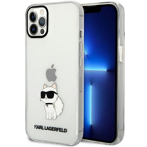 Obal Karl Lagerfeld KLHCP12MHNCHTCT iPhone 12 /12 Pro 6,1" transparentní hardcase Ikonik Choupette Case