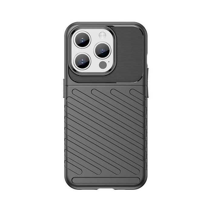 Custodia Armored Thunder per iPhone 15 Pro - nera