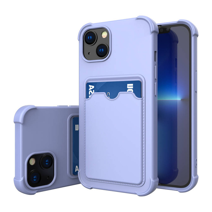 Carte Armor Case coque couverture pour Xiaomi Redmi 10X 4G / Xiaomi Redmi Note 9 portefeuille de carte silikonouveau blindé coque Air Bag bleu