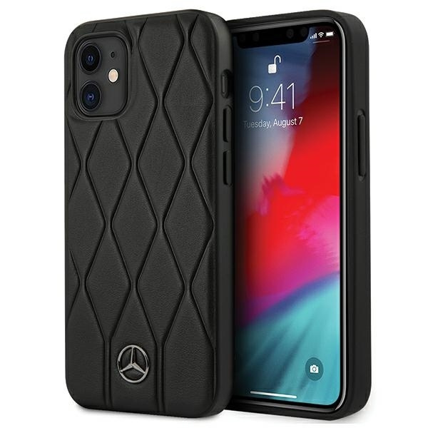 Case MERCEDES Apple iPhone 12 Mini 5,4 Wave Line MEHCP12SMULBK Black Hardcase