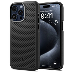 Hülle Spigen Core Armor iPhone 15 Pro MATTE Schwarz Case