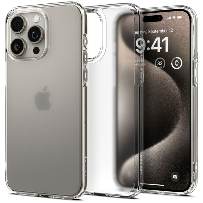 Coque iPhone 15 Pro Max Spigen Ultra Hybrid Frost Clear Case