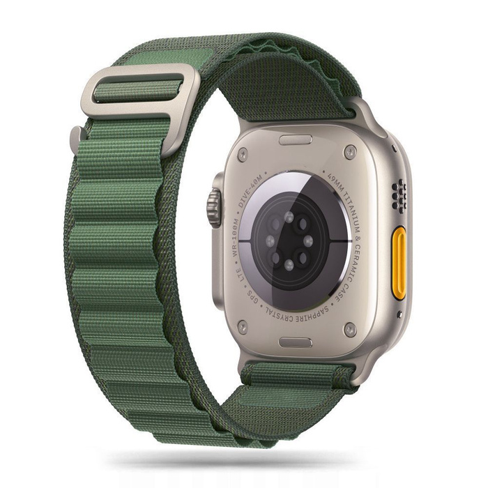 Óraszíj TECH-PROTECT NYLON PRO Apple Watch 4 / 5 / 6 / 7 / 8 / SE (38 / 40 / 41 MM) MILITARY ZÖLD