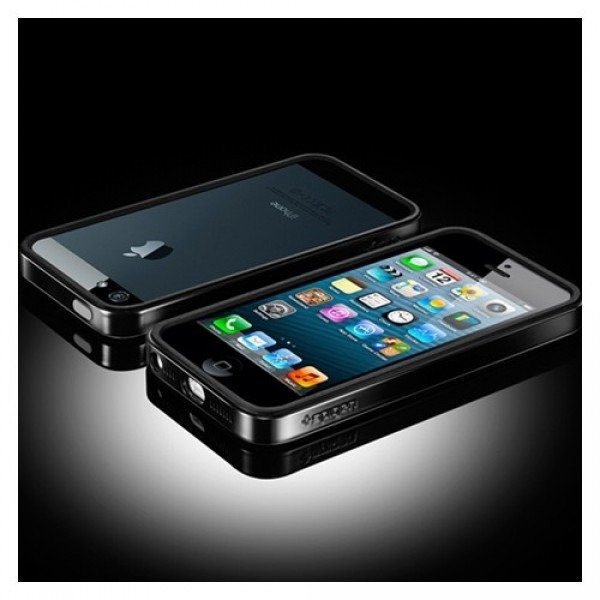 Telefontok SPIGEN iPhone 5 5S Neo Hybrid EX Slim Vivid Series Soul Black Apple tok Case