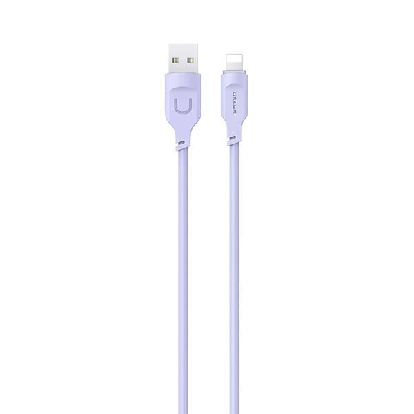 USAMS Kabel lightning Fast Charging 2.4A Lithe Series 1.2m purple/purple SJ565USB03 (US-SJ565)