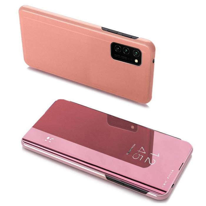 Clear View Case pouzdro pouzdro s flipovým krytem Samsung Galaxy A03s (166.5) růžové