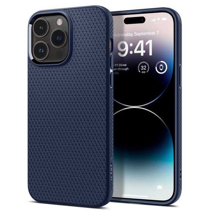 Case Spigen Liquid Air IPhone 14 PRO NAVY BLUE