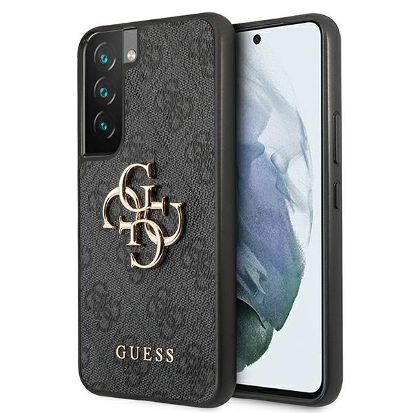 Case GUESS Samsung Galaxy S22 4G Big Metal Logo Gray Hardcase