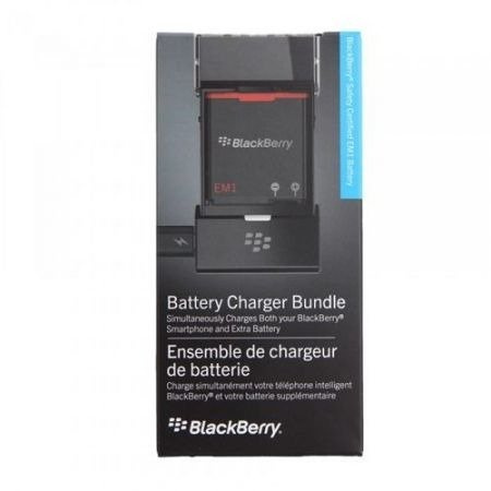 Batteria + Caricatore Bundle BLACKBERRY 9350 9360 9370 Curve EM-1 Genuine 1000mAh New