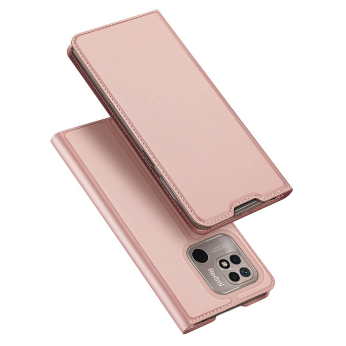 Dux Ducis Skin Pro coque avec flip cover Xiaomi Redmi 10C rose