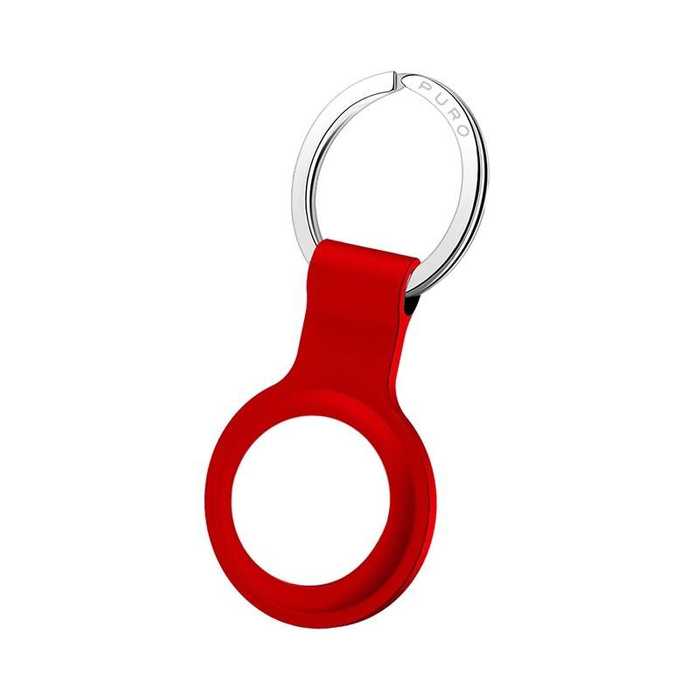 PURO Keyring Apple AirTag Icon Case - Silicone (red)