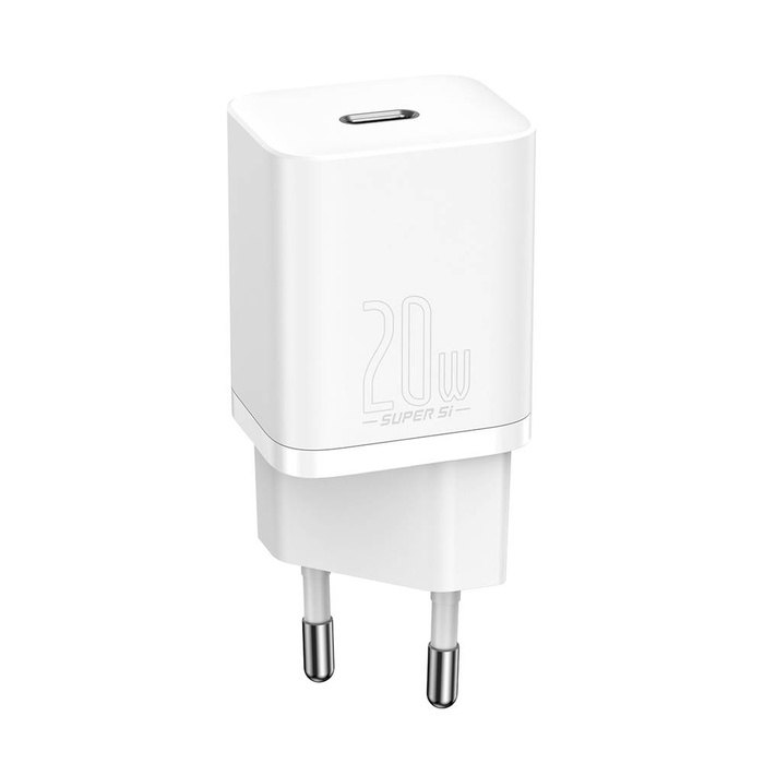 Baseus Super Si 1C fast wall charger USB Type C 20 W Power Delivery white (CCSUP-B02)