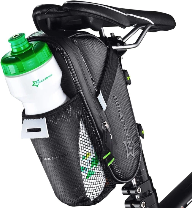 Rockbros C7-1 wasserdichte Fahrradtasche mit Sattelbefestigung 1,5l - Schwarz