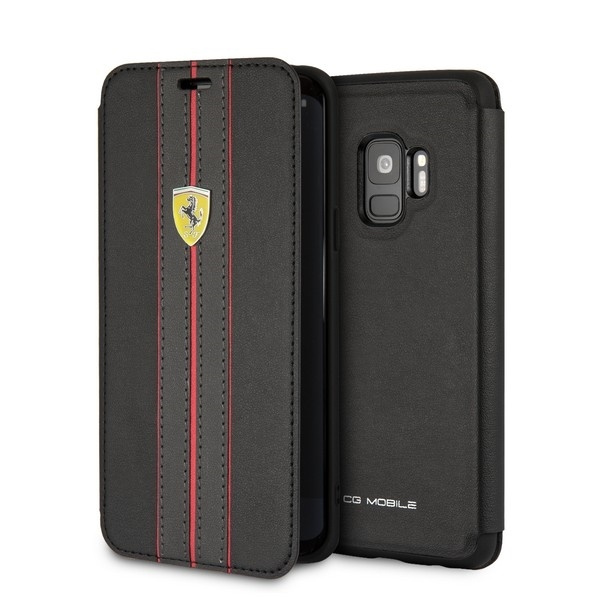 Coque FERRARI Étui urbain noir pour Samsung Galaxy S9