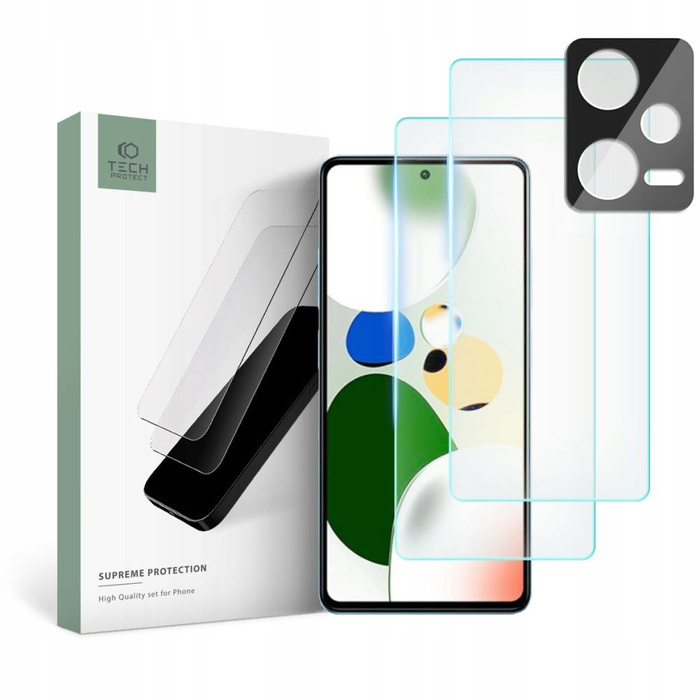 Tempered Glass TECH-PROTECT SUPREME SET XIAOMI REDMI NOTE 12 CLEAR