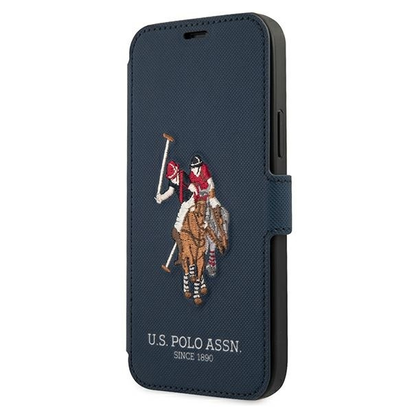 Pouzdro US POLO Apple iPhone 12 12 Pro Polo Embroidery Collection Navy blue Case