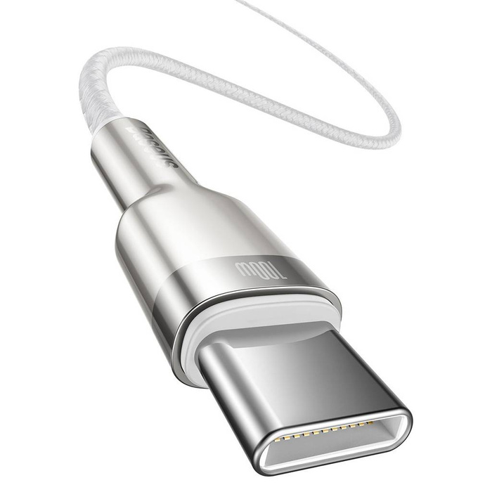 Kabel BASEUS USB-C na USB-C Cafule 100W 1m Bílá