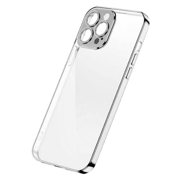 Joyroom Chery Mirror Case Cover pour iPhone 13 Pro Cadre métallique Argent (JR-BP908 argent)