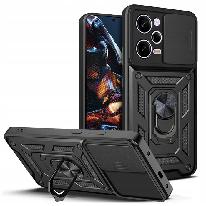 Hülle Tech-Protect Camshield Pro Xiaomi Redmi Note 12 Pro / Poco X5 Pro 5G Schwarz Case