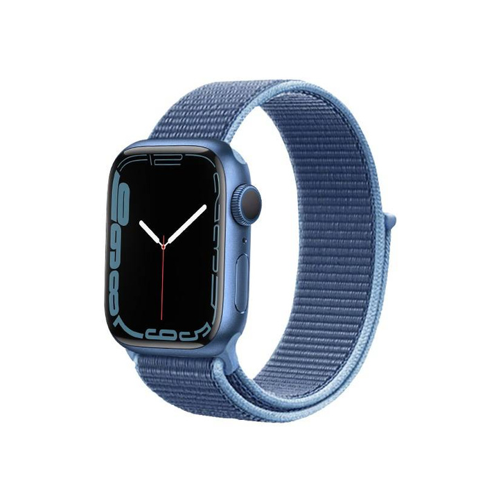 Crong Nylon Strap - Strap sports for Apple Watch 42/44mm (Ocean Blue)