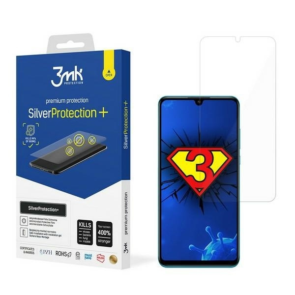 Screen Protector Antimicrobial 3mk Huawei P30 Lite Silver Protect Wet Mounted