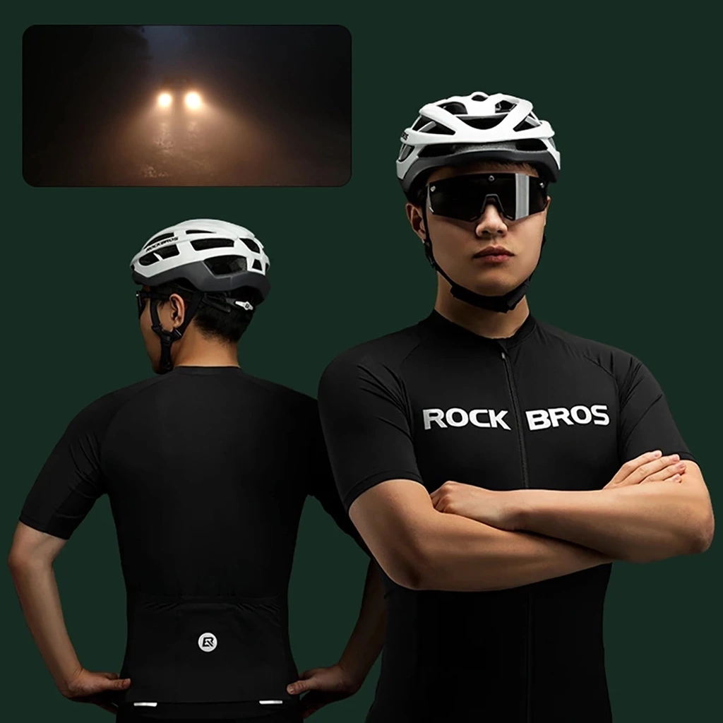 Rockbros 15120002005 short sleeve XXL cycling jersey black 4GSM.COM