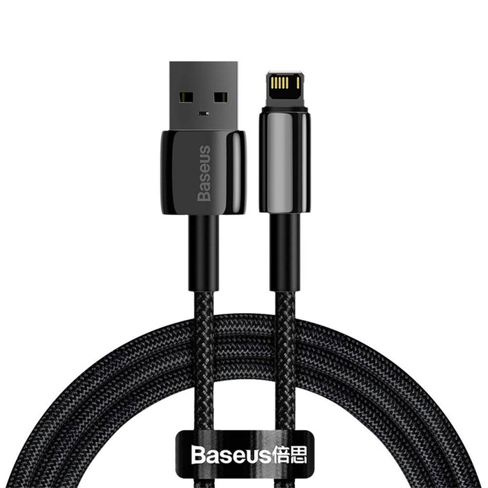 [B WARE] Baseus Tungsten kabel USB - Lightning 2,4 A 1 m schwarz (CALWJ-01)