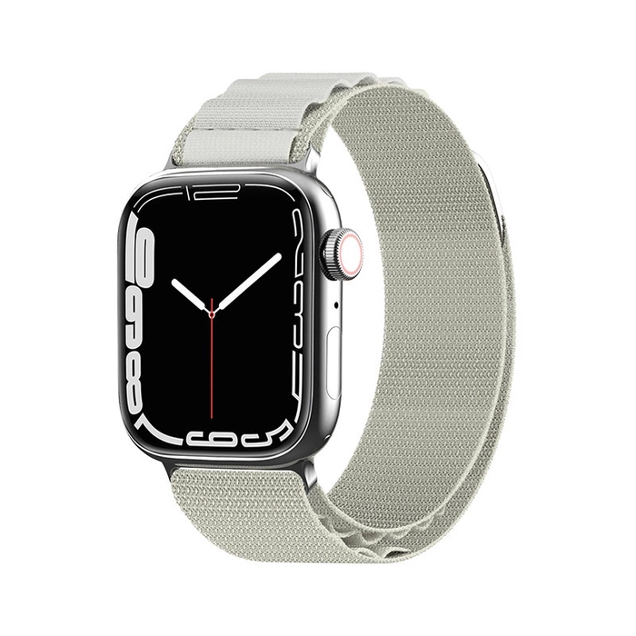 Strap with Alpine steel buckle for Apple Watch 38/40/41 mm - silver