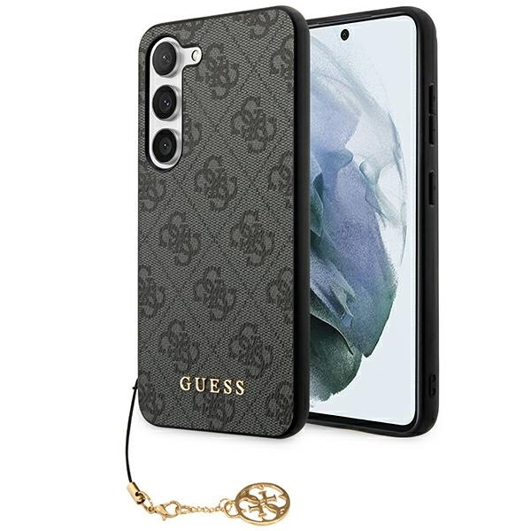 Coque Guess GUHCS23SGF4GGR S23 S911 gris/gris durcase 4G Charms Collection Case