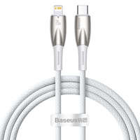 Baseus Glimmer Series kabel s rychlým nabíjením USB-C - Lightning 480Mbps PD 20W 1m bílá